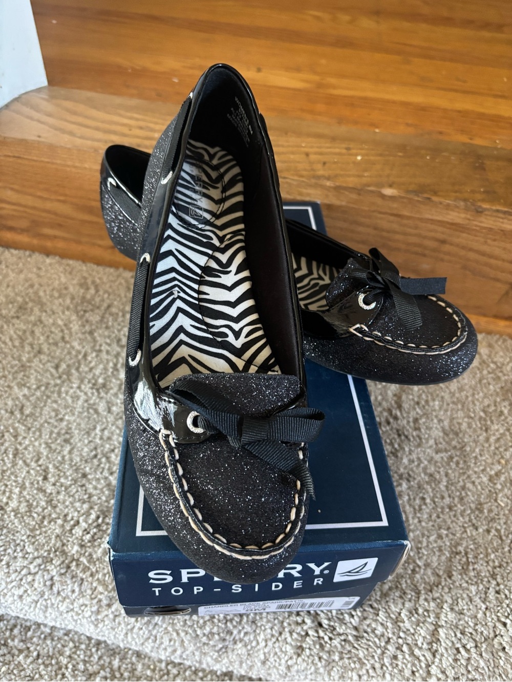 Sperry glitter loafer